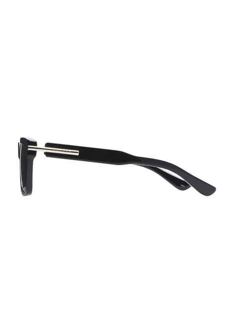 Occhiali da Sole Rettangolari City con Barretta a T in Nero/Fumé ALEXANDER MCQUEEN | 821702-J07491056